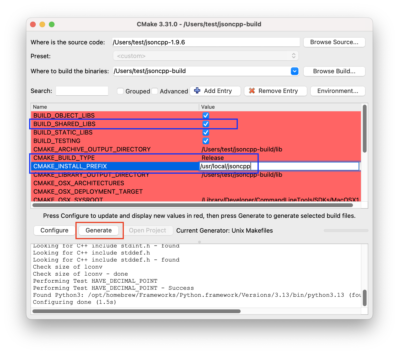 cmake-gui 2